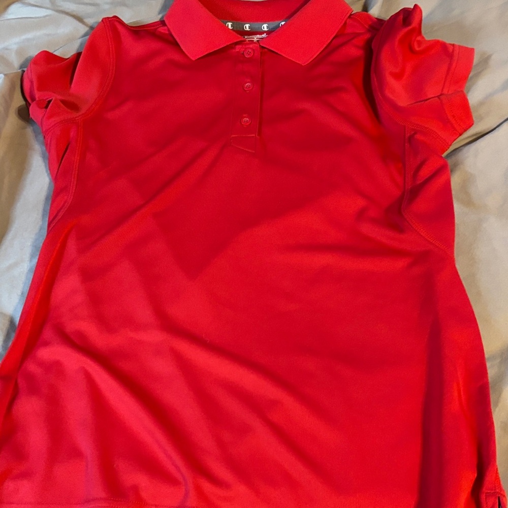 Champion Kids Bright Red Polo Shirt